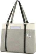 Women Laptop Tote Bag for Work – Lightweight Splice Canvas 15.6 Inch Handbag Purse - VOTVO