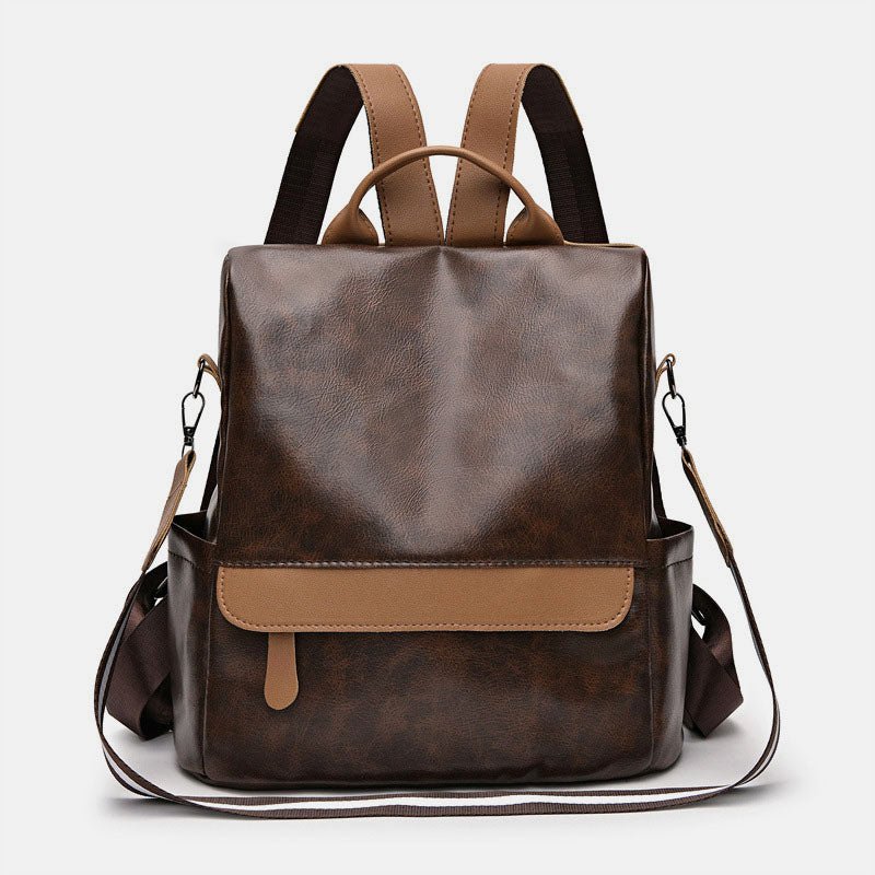 Women's Anti - theft Leather Backpack – Stylish & Secure Travel Handbag - VOTVO