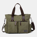 Casual Canvas Laptop Tote Bag for Men & Women – Work Handbag with Adjustable Strap - VOTVO
