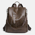 Women’s Leather Convertible Backpack Purse – Anti - Theft Travel Daypack & Shoulder Bag - VOTVO