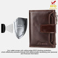 RFID Large Capacity Genuine Leather Multi - Card Wallet – Secure, Stylish, and Practical - VOTVO