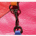 Women's Genuine Leather Splice Rivet Backpack - Stylish & Durable Shoulder Bag for School, Travel, & Daily Use - VOTVO