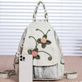 Multifunctional Large Capacity Floral Printed Canvas Backpack | Stylish & Practical for Travel, School, and Daily Use - VOTVO