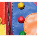 Women's Genuine Leather Splice Rivet Backpack - Stylish & Durable Shoulder Bag for School, Travel, & Daily Use - VOTVO