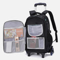 Rolling Wheels Backpack for Teens & Students – Multifunctional Travel Bookbag with Adjustable Straps - VOTVO