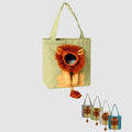 Pet Carrier for Small Animals - Travel Canvas Shoulder Bag with Cute Lion Design - VOTVO