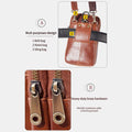 Genuine Leather Waist Bag – Multifunctional Messenger & Shoulder Bag for Men - VOTVO