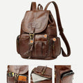 Vegan Leather Backpack for Women – Vintage Casual Daypack Purse for Ladies & Girls - VOTVO