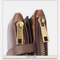 Multifunctional Double Zipper Vintage Wallet – Stylish and Practical - VOTVO