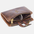Multifunctional Double Zipper Vintage Wallet – Stylish and Practical - VOTVO