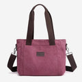 Women's Canvas Tote Shoulder Handbag – Casual Crossbody Purse Work Bag - VOTVO