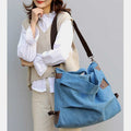 Large Capacity Canvas Handbag for Women – Crossbody Tote & Hobo Bag - VOTVO