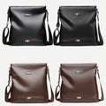Men's Messenger Bag – Soft PU Leather Crossbody Sling Pack for Travel, Business & Daily Use - VOTVO