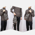 Canvas Sling Bag Crossbody Backpack – Casual Rucksack with USB Charging Port - VOTVO
