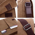 Canvas Messenger Bag for Men Travel Satchel Water Resistant Crossbody Bag - VOTVO